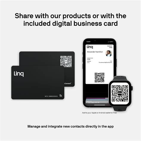 linq digital business card smart nfc contact and networking card|linq for teams.